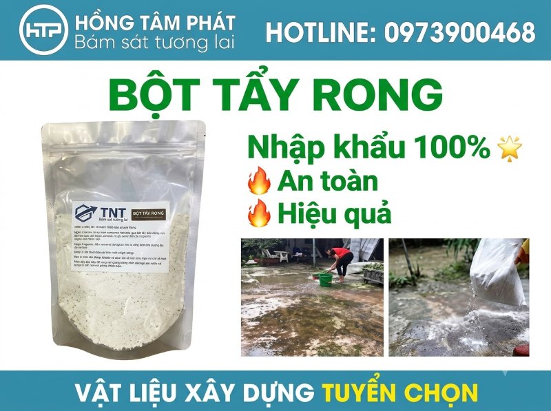 Tư vấn thông tin hóa chất tẩy rong rêu giá bao nhiêu tiết kiệm chi phí tối đa.