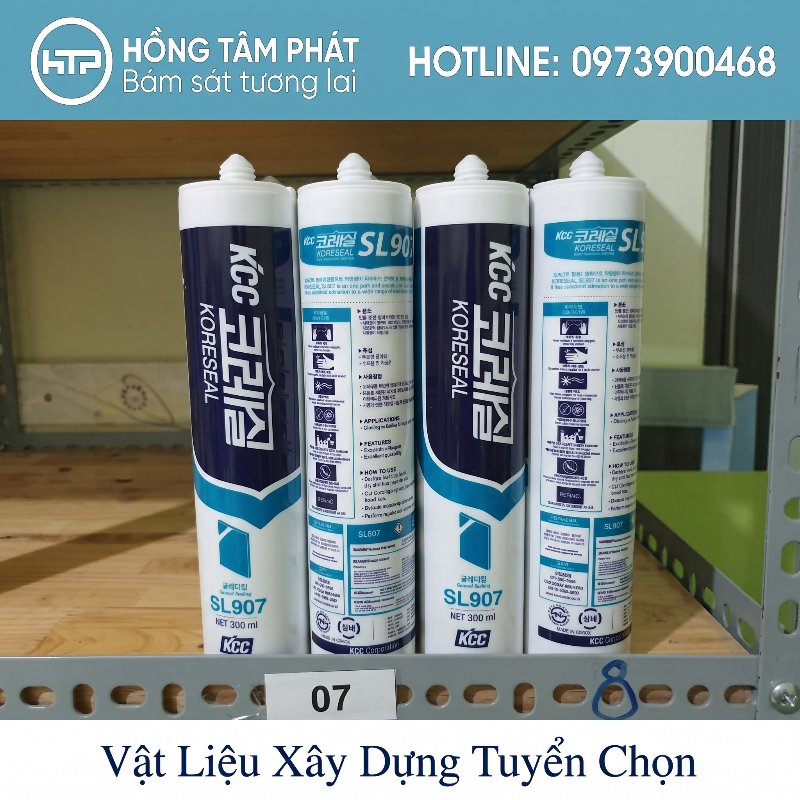 Hồng Tâm Phát quản lý Tổng Kho Keo Silicone KCC phân phối giá sỉ rẻ nhất.