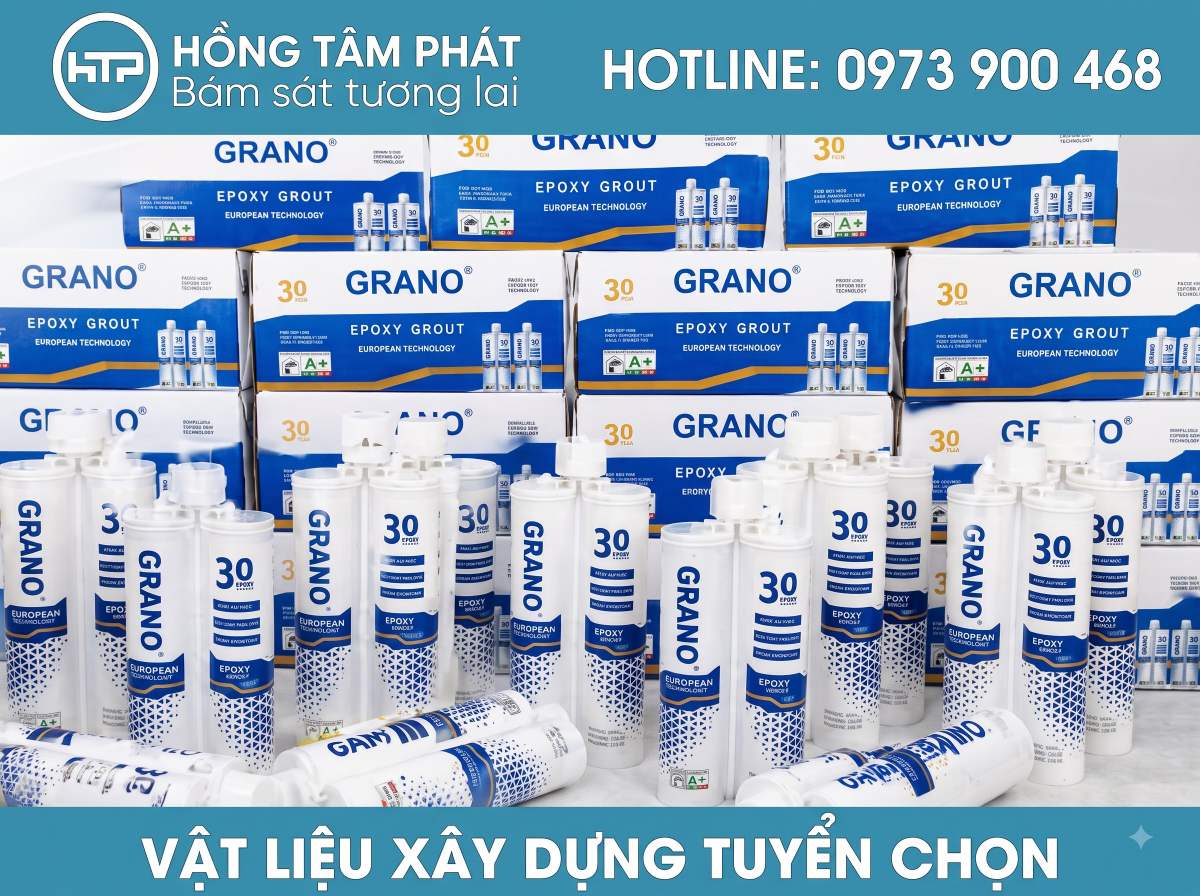 Lựa chọn keo chà ron Epoxy 2 thành phần Grano để ngăn ngừa rêu mốc tối đa