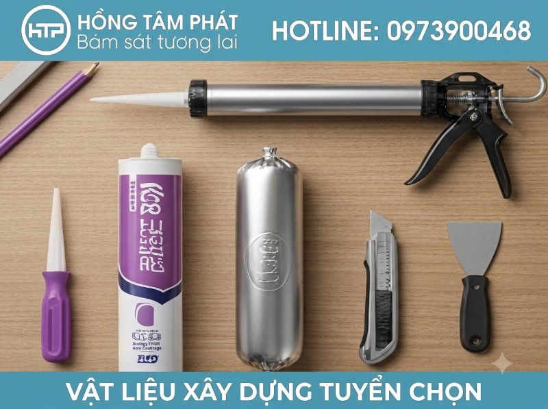 Giải pháp gắn kết vật liệu xây dựng hiệu quả bằng silicone màu xám chất lượng.