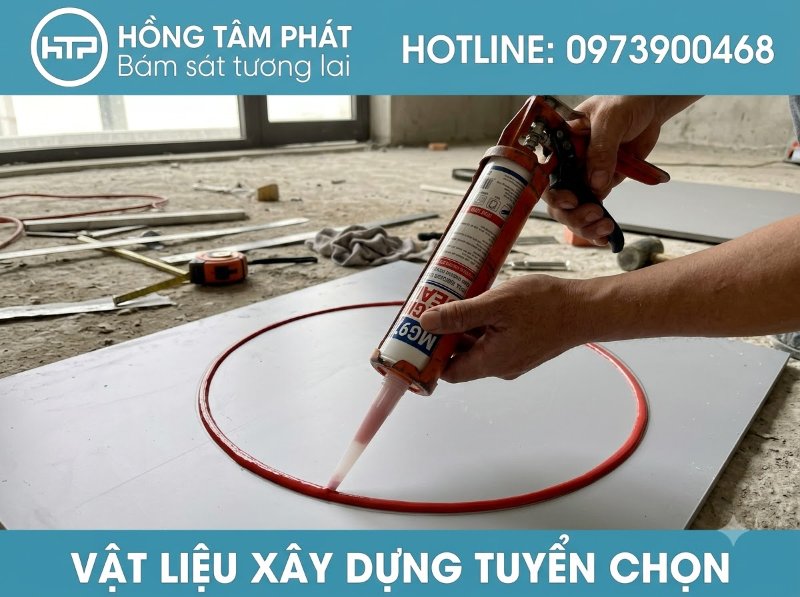 Keo silicone m&agrave;u đỏ nổi bật chuy&ecirc;n d&ugrave;ng trang tr&iacute; v&agrave; tr&aacute;m tr&eacute;t c&aacute;c chi tiết độc đ&aacute;o.