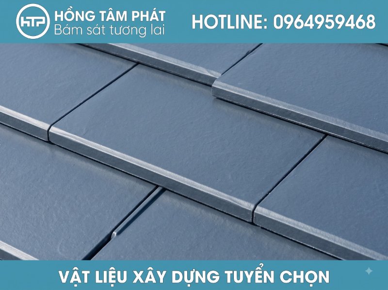 Công nghệ thi công ngói phẳng đẹp giúp chống rêu mốc và bền màu cùng thời gian.
