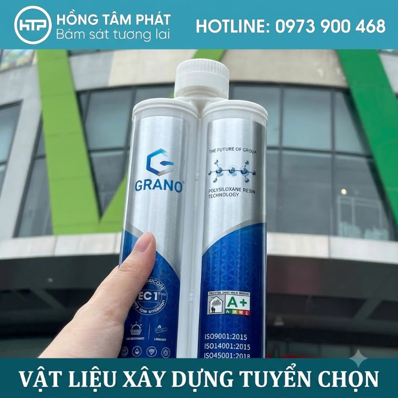 KEO CHÀ RON GRANO RESIN độ bám dính hoàn hảo trên mọi chất liệu gạch.