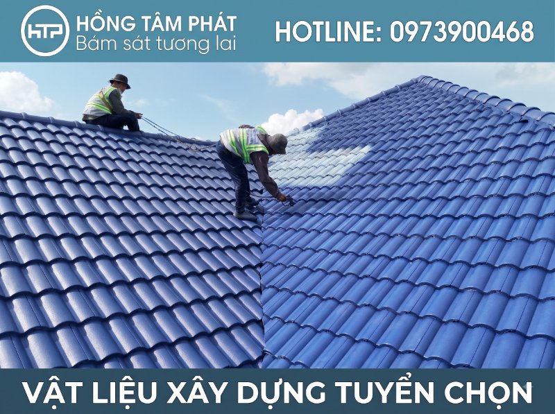 HTP bảo hành dài hạn cho các công trình Sơn Mái Ngói Biệt Thự Bằng Terraco.