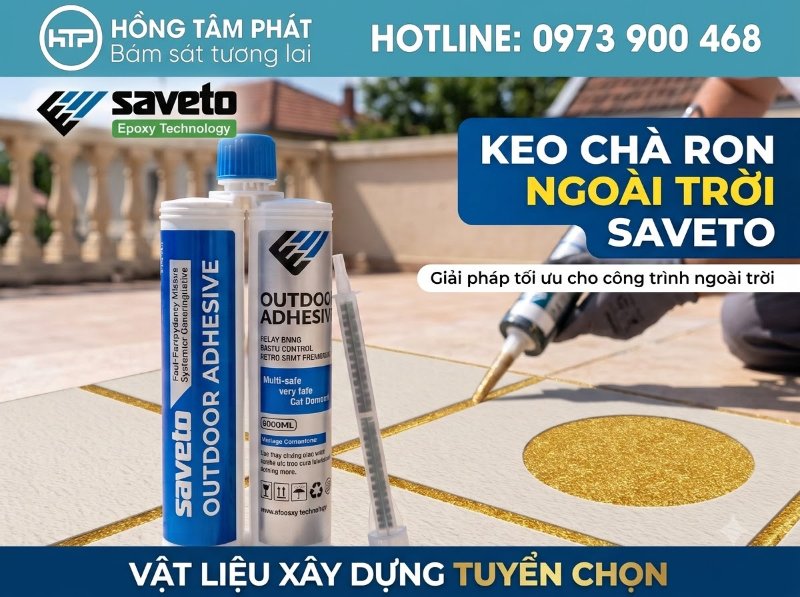 Lựa chọn thông minh cho công trình ngoại thất cùng Keo ron Saveto