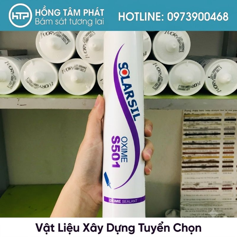 Thợ thầu mua sắm tiết kiệm chi phí nhờ Tổng Kho Keo Silicone Solarsil giá sỉ.