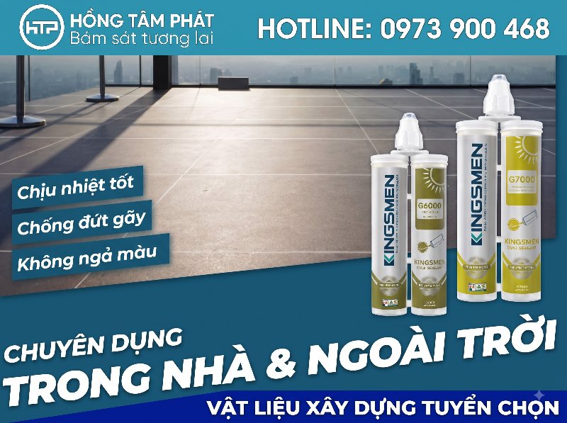 Lựa chọn thông minh cho công trình ngoại thất: Keo ron Kingsmen.