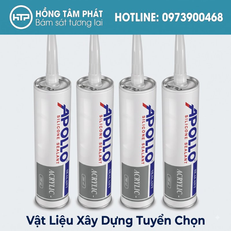 HTP là Đại Lý Keo Silicone Apollo cấp một chính thức tại thị trường TPHCM.