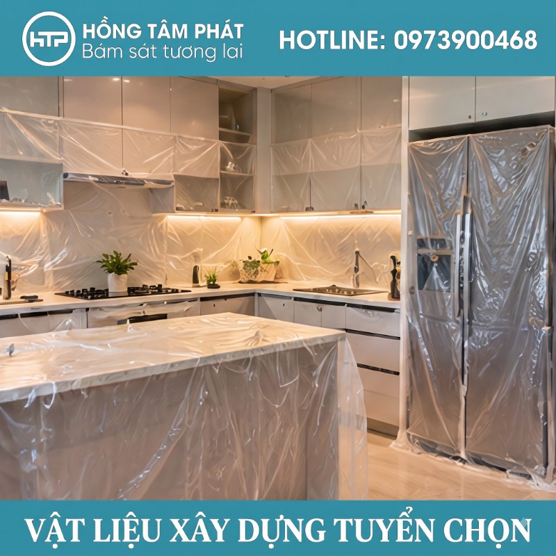 Xem ngay công năng Màng nilon che bụi là gì để tránh bụi bẩn công trình.