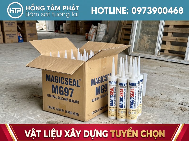 Màu sắc ấm áp của silicone màu ivory tiệp hoàn hảo với tường và gạch men sáng.