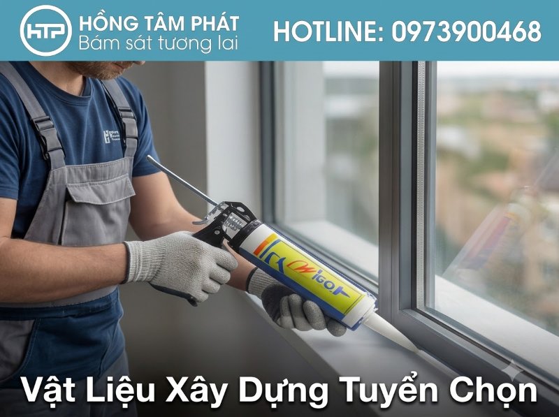 Giải pháp hoàn hảo để trám trét các chi tiết màu sáng với silicone màu vàng kem.