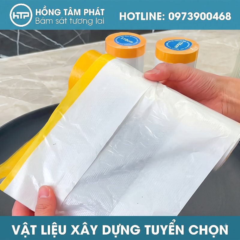 Tiết kiệm công sức dọn dẹp nhà cửa khi chọn dùng Màng nilon che bụi HTP.