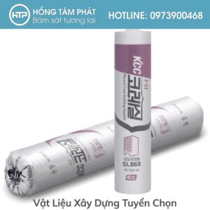 Bảng màu Silicone KCC SL868 phong phú gồm trắng, đen, xám tệp màu khung cửa.