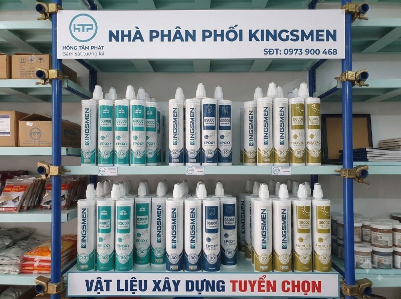 Keo ron Kingsmen chống nấm mốc giữ cho nhà tắm luôn khô ráo, sạch sẽ.