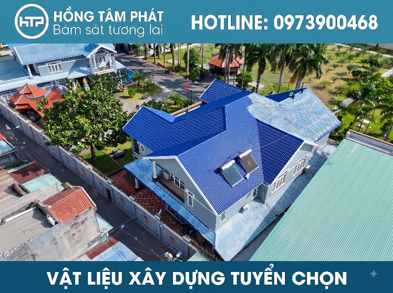 Biệt thự rạng rỡ dưới nắng nhờ dịch vụ Sơn Mái Ngói Biệt Thự Bằng Terraco.