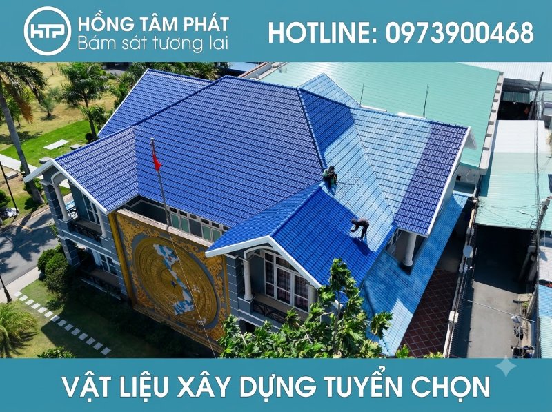 Quy trình xử lý Sơn Mái Ngói Cũ Bị Bạc Màu chuyên nghiệp từ công ty HTP.