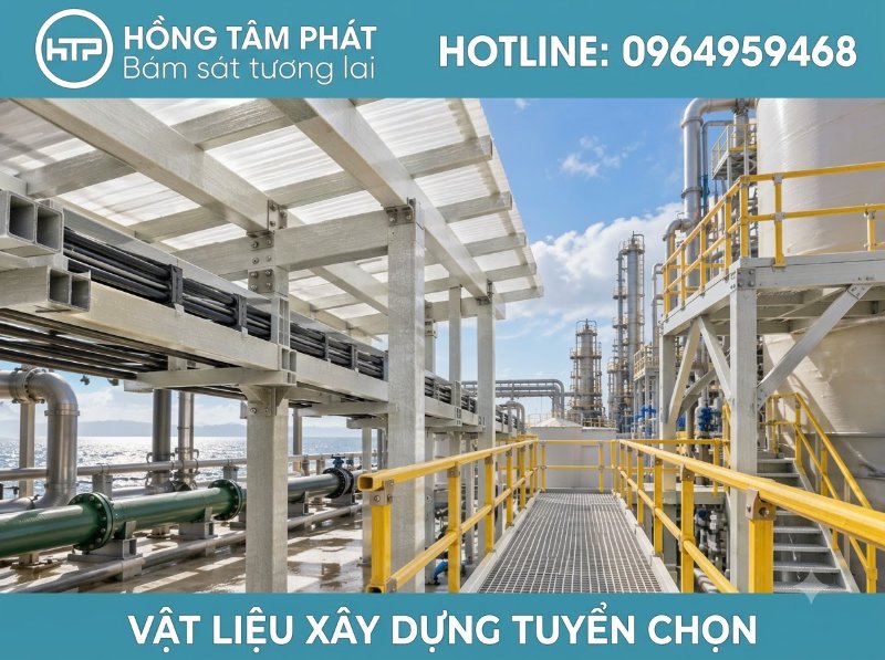 Kỹ thuật lắp ráp mái ngói khung kèo composite nhanh gọn, tiết kiệm thời gian thi công.