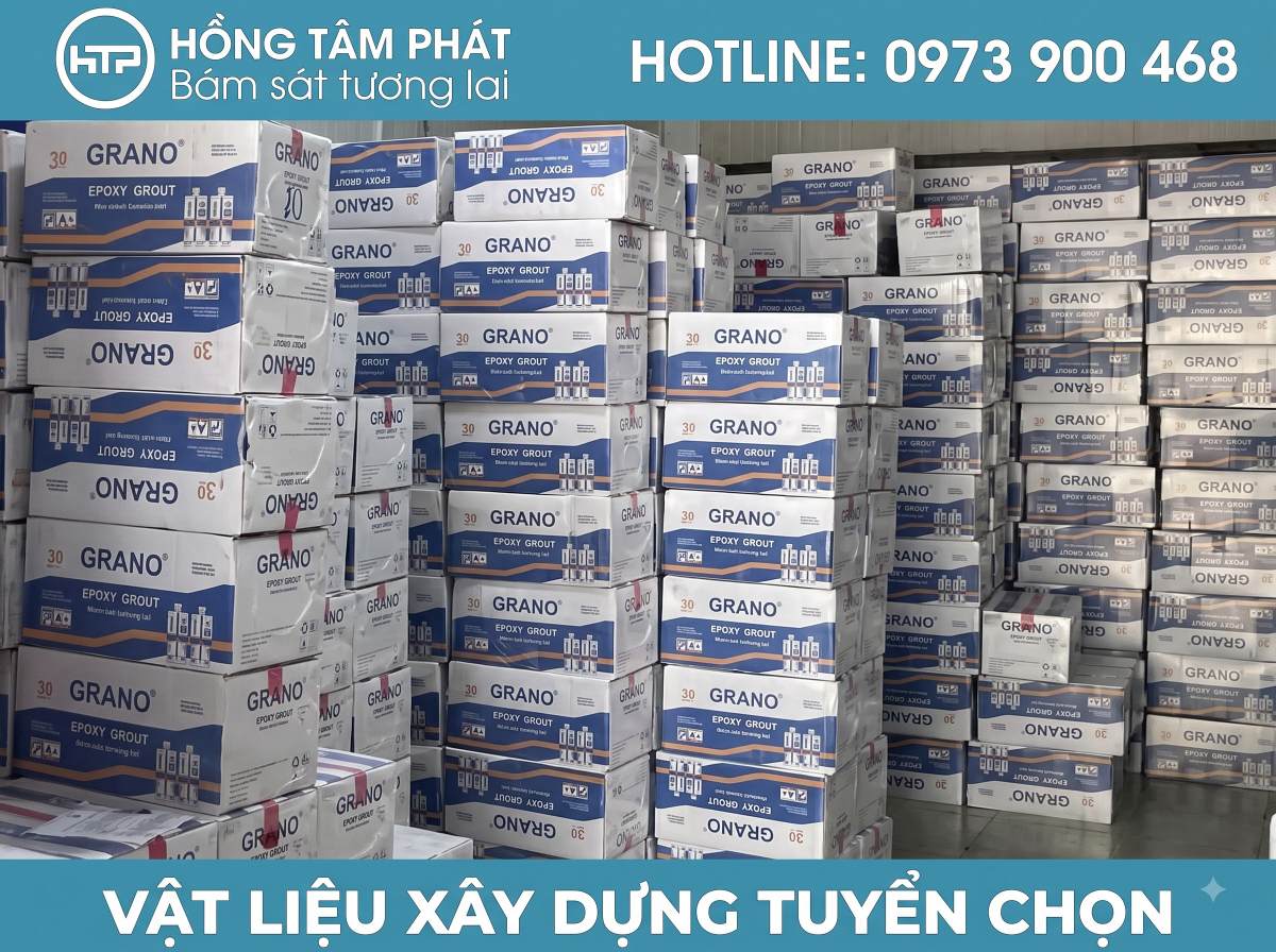 Sản phẩm keo chà ron Grano Resin cao cấp chống bám bẩn hoàn hảo cho mọi công trình.