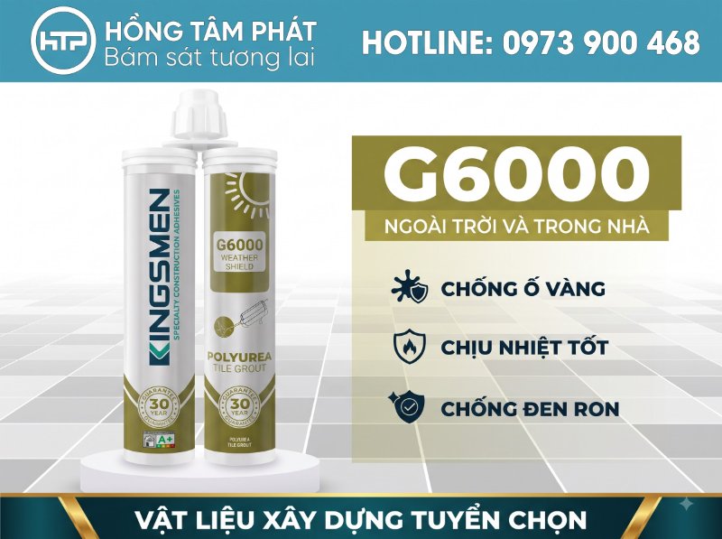Keo ron Kingsmen bền màu không phai dưới ánh nắng mặt trời.