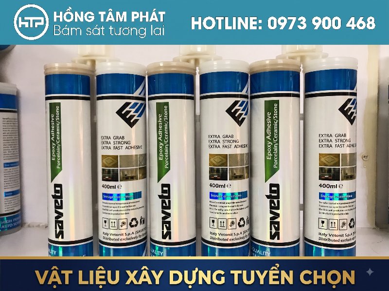 Keo epoxy Saveto là giải pháp gắn kết hoàn hảo cho mọi vật liệu gạch.