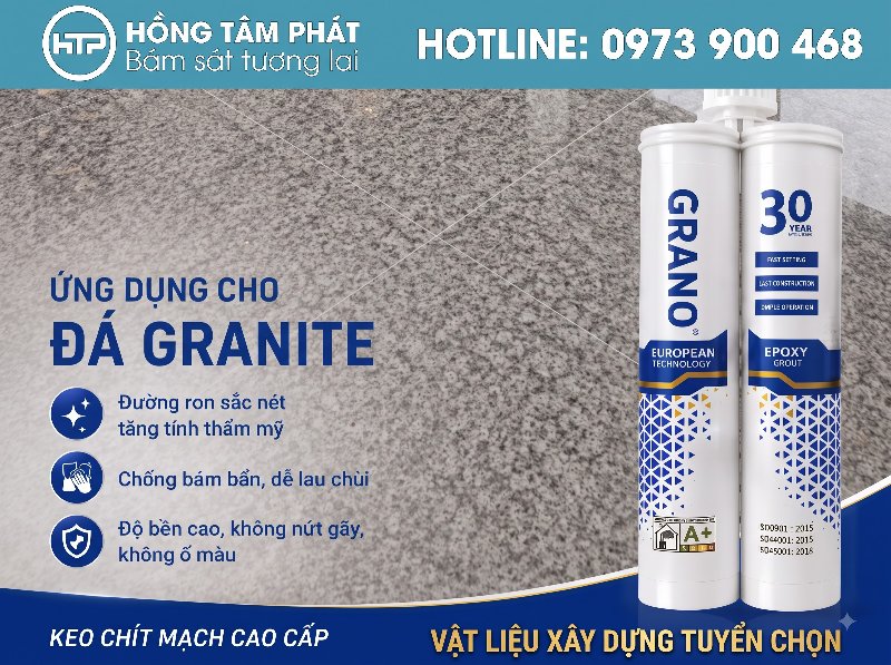 Lựa chọn màu sắc dễ dàng qua BẢNG MÀU KEO RON GRANO phong phú sắc nét.