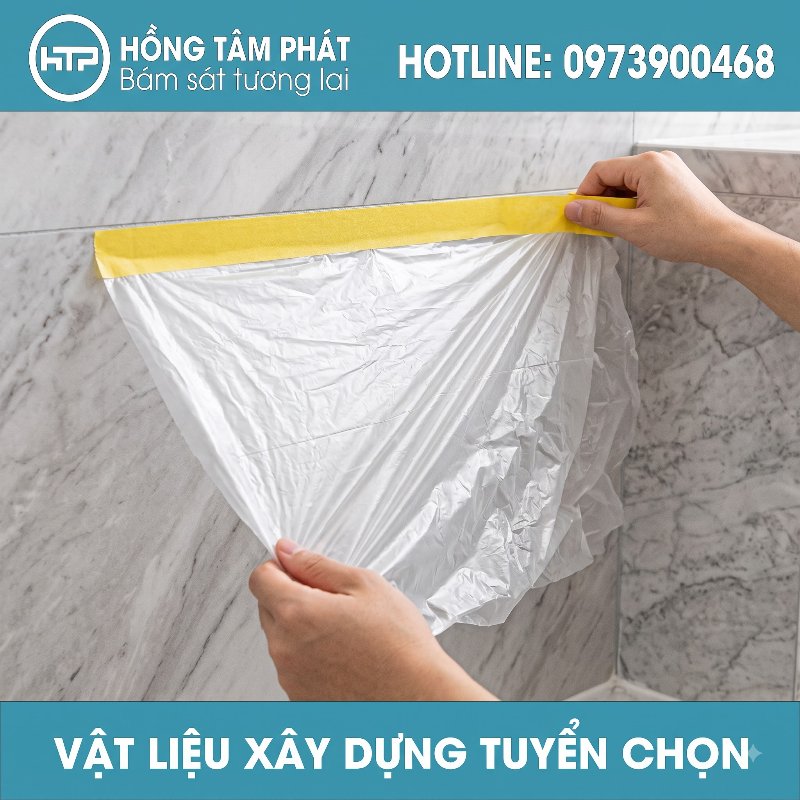 Giao nhanh Màng bọc PE chống bụi cho các nhà xưởng sản xuất tại khu công nghiệp.