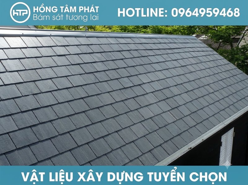 Lựa chọn thi công ngói vuông đẹp để tạo điểm nhấn ấn tượng cho toàn bộ ngoại thất.