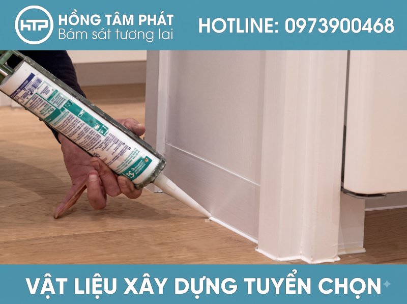 Bề mặt nhẵn mịn hoàn hảo khi ứng dụng dòng silicone màu trắng cao cấp.