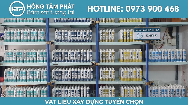 Cập nhật thông tin Keo ron Kingsmen định mức thi công mới nhất.