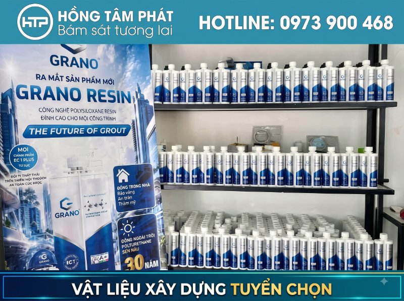 Lựa chọn màu sắc dễ dàng qua BẢNG MÀU KEO RON GRANO RESIN sắc nét.