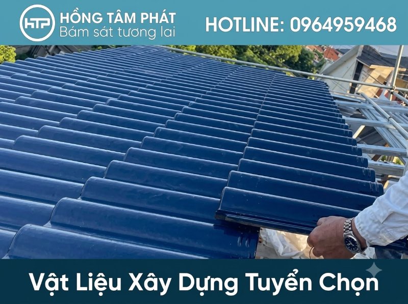 Đội ngũ thợ thi công ngói sóng đẹp tay nghề cao cam kết hoàn thiện tỉ mỉ từng viên.