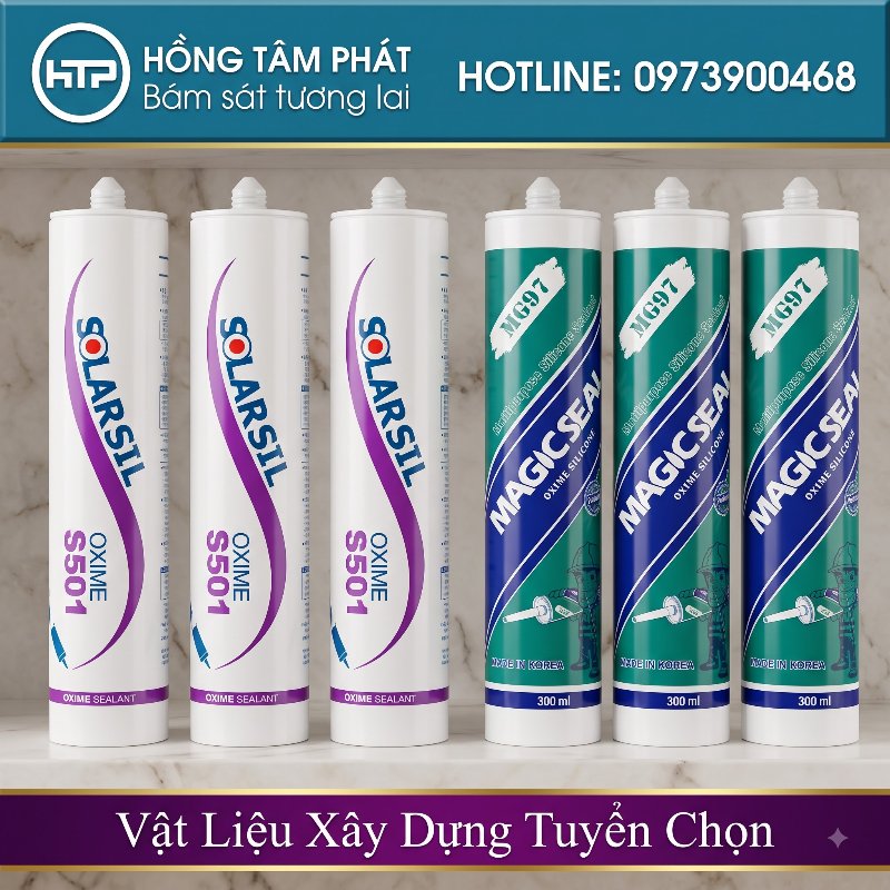 Các xưởng nhôm kính lớn đều nhập trực tiếp từ Tổng Kho Keo Silicone của HTP.