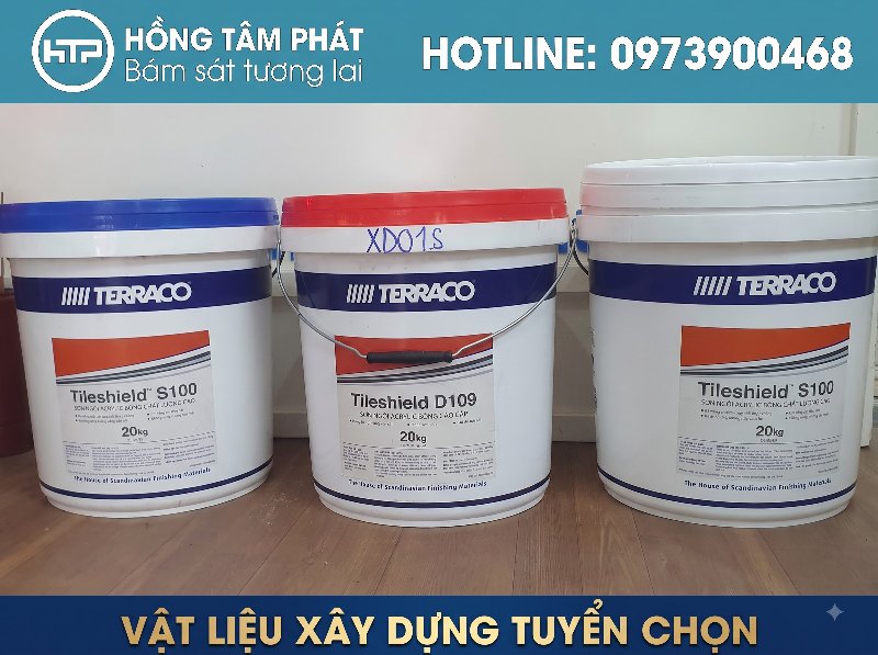Hồng Tâm Phát phân phối Combo Sơn Lót Sơn Phủ Terraco chuyên dụng cho mái.