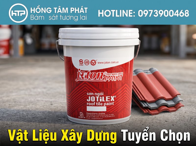 Khả năng chịu nhiệt và chống thấm tuyệt vời của sơn ngói Joton cho mọi công trình.