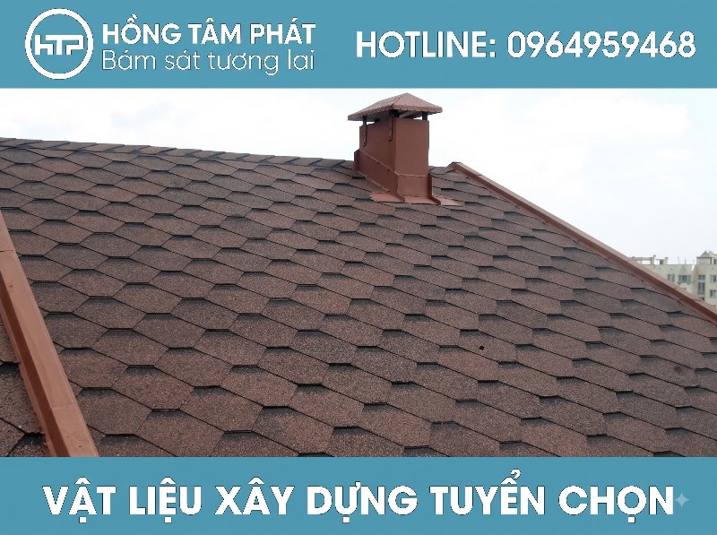 Khả năng chịu gió bão vượt trội nhờ thi công ngói bitum đẹp chuẩn quốc tế.