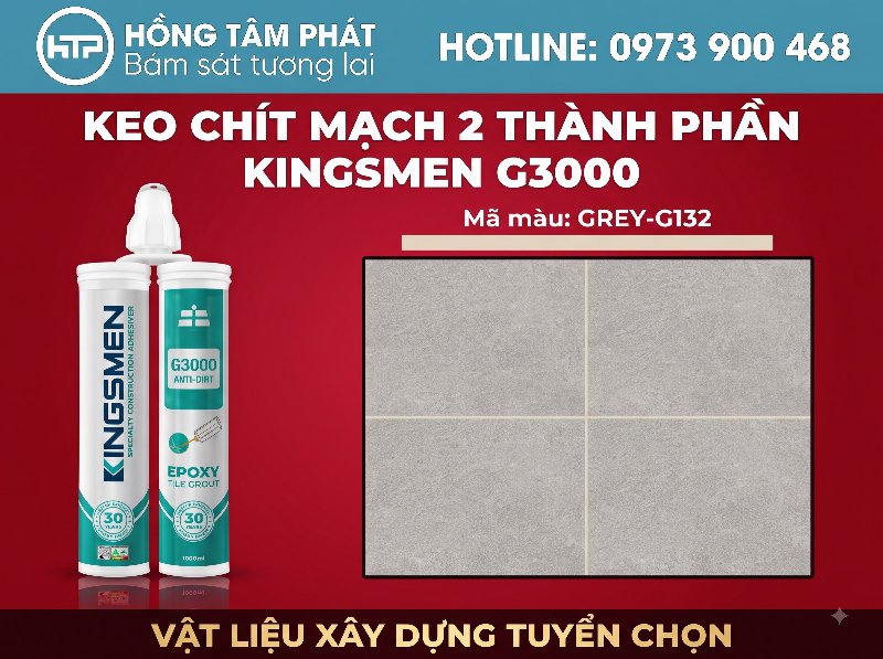 Tham khảo BẢNG MÀU KEO RON KINGSMEN để phối màu sàn gạch đẹp.