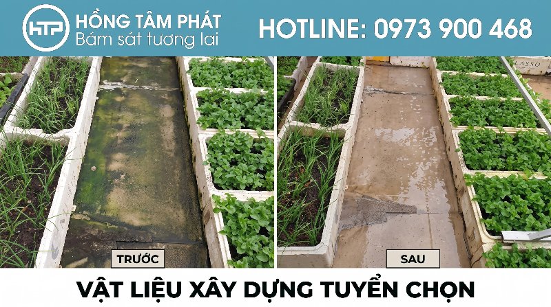 Khôi phục lại diện mạo sạch sẽ nhờ hóa chất tẩy rêu nhà xưởng hiệu lực cực mạnh.