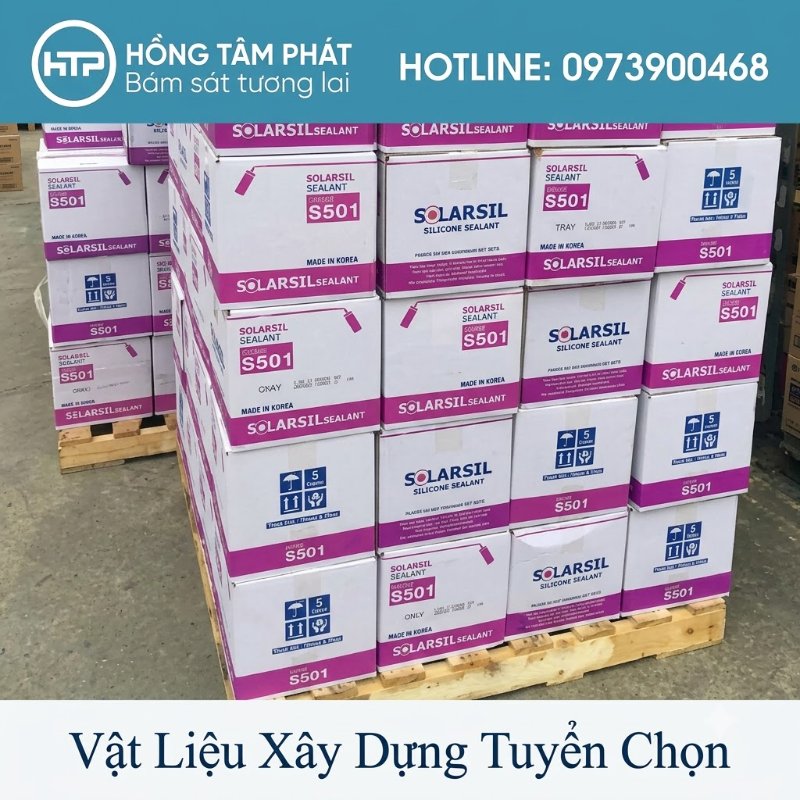 Các mã keo trám ngoại thất luôn có mặt tại Tổng Kho Keo Silicone Solarsil.