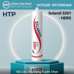 Sản phẩm keo Silicone Solarsil S201 có khả năng chịu lực căng cơ học rất tốt.
