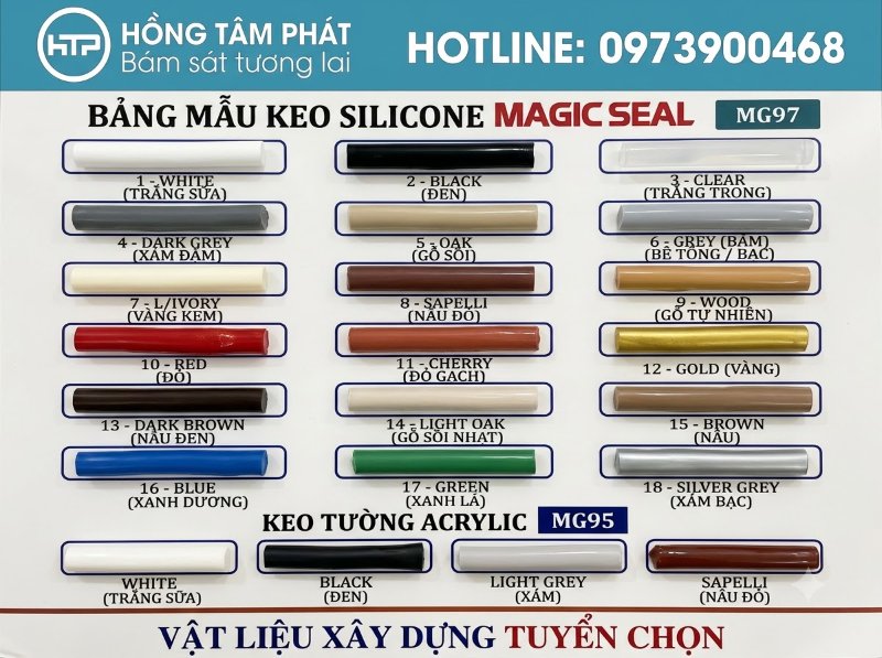 Sản phẩm silicone màu vàng kem giúp tăng tính thẩm mỹ cho các công trình gỗ.