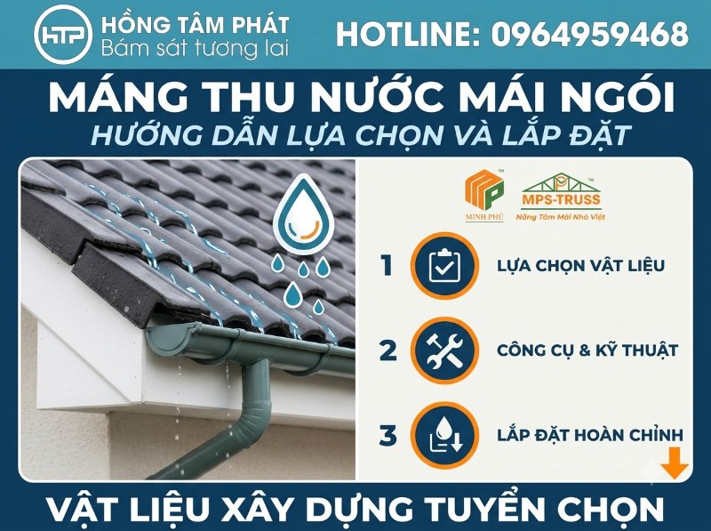 Lựa chọn máng xối mái ngói phù hợp giúp bảo vệ toàn bộ kết cấu ngoại thất tối ưu.