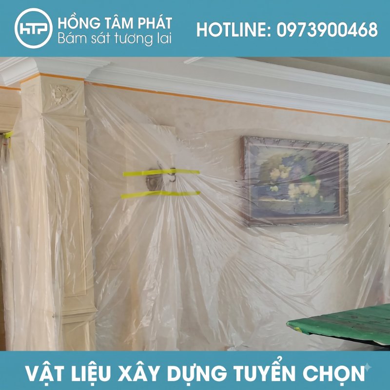 HTP luôn sẵn kho hàng ngàn cuộn Màng nilon che chắn bụi đủ mọi kích thước.
