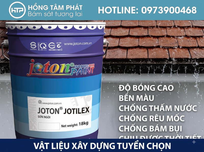 Tạo nét đẹp hiện đại và bền vững cho mái ngói nhờ công nghệ sơn ngói Joton tiên tiến.