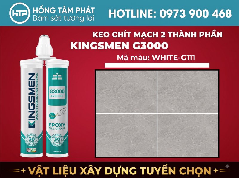 So sánh các tông màu qua BẢNG MÀU KEO RON KINGSMEN chính hãng.