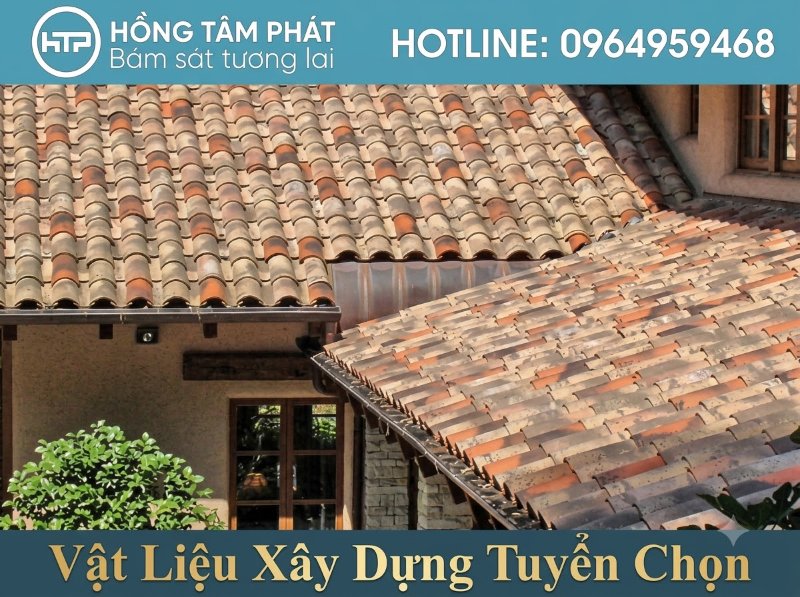 Cam kết độ bền vững chắc và thẩm mỹ độc đáo khi thi công ngói cong ngói cổ đẹp.