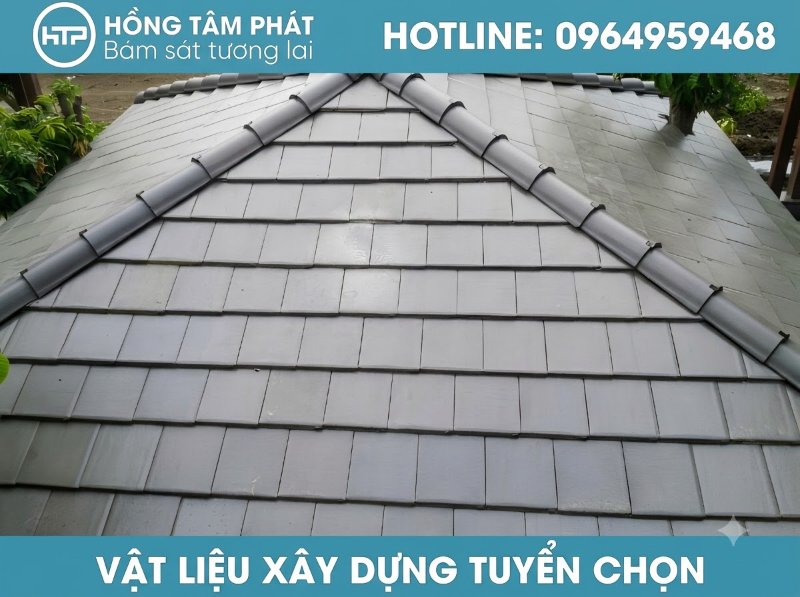 Kỹ thuật thi công ngói vuông đẹp chuẩn xác giúp mái nhà kín khít và chống dột tốt.