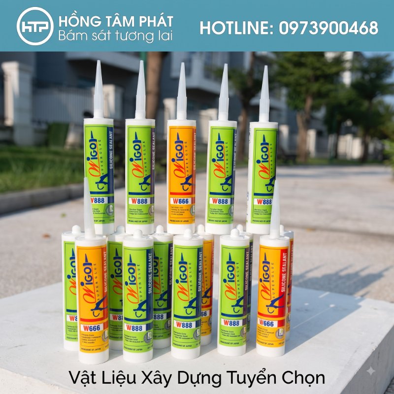 Nhập sỉ gi&aacute; tận gốc tại Tổng Kho Keo Silicone Wigo của c&ocirc;ng ty Hồng T&acirc;m Ph&aacute;t.