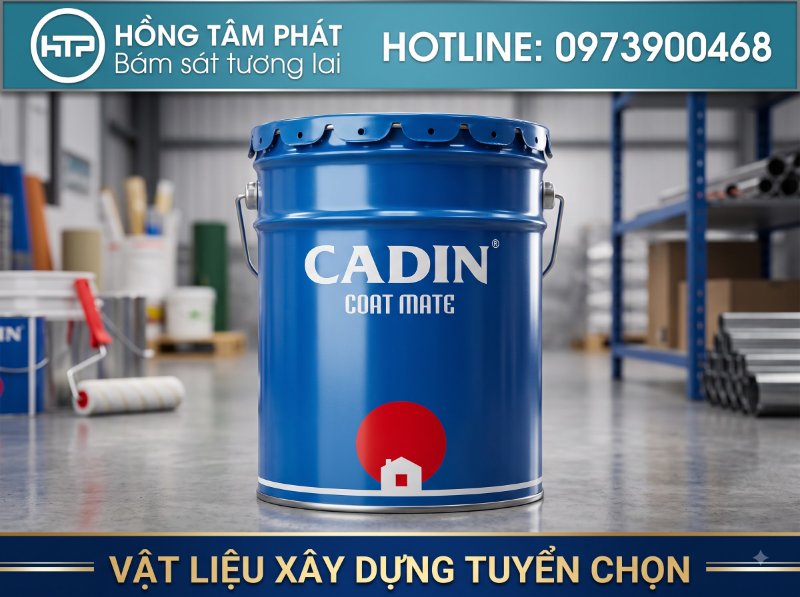 Ưu điểm nổi bật của sơn ngói Cadin là độ co giãn cao và khả năng chống bám bụi.
