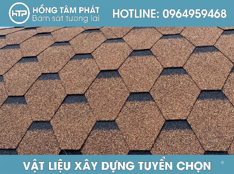 Ưu điểm siêu nhẹ của dịch vụ thi công ngói bitum đẹp chống tốc mái cực tốt.