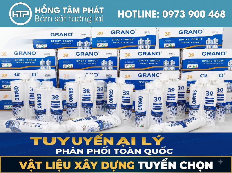 KEO EPOXY GRANO chống thấm nước và kháng hóa chất cực kỳ hiệu quả.